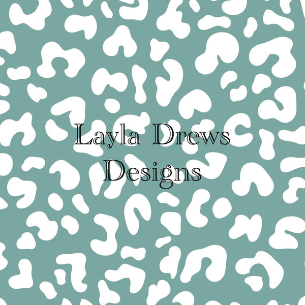 Layla Drew's Designs  - Sea Green Leopard