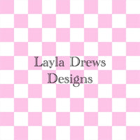 Layla Drew's Designs  - Pink White Checkers