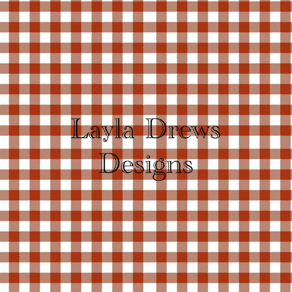 Layla Drew's Designs  - Rust Plaid