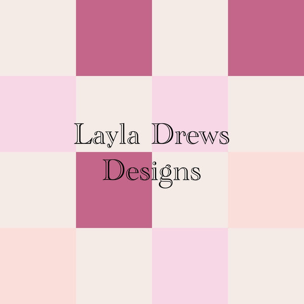 Layla Drew's Designs  - Pink Winter Checkers