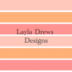 Layla Drew's Designs - Pink Tan Stripes 2