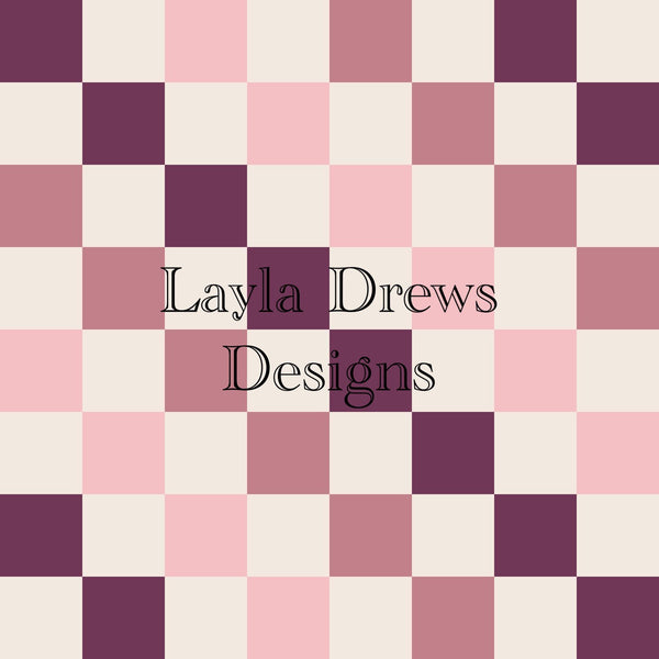Layla Drew's Designs  - Purples Checkers