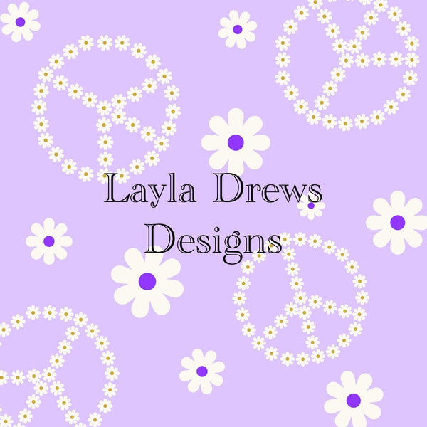Layla Drew's Designs  - Purple Peace Floral