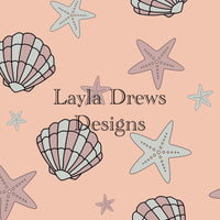 Layla Drew's Designs - Muted Sea Shells Girl