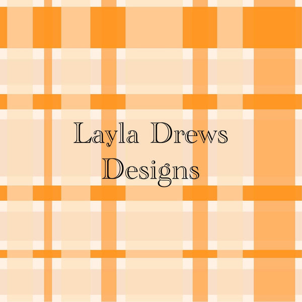 Layla Drew's Designs - Orange Plaid 3