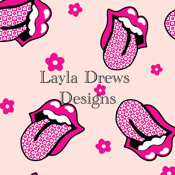 Layla Drew's Designs - Pink Floral Tongue