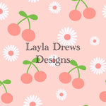 Layla Drew's Designs - Muted Pink Cherries