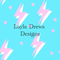 Layla Drew's Designs - Pink Blue Lightning