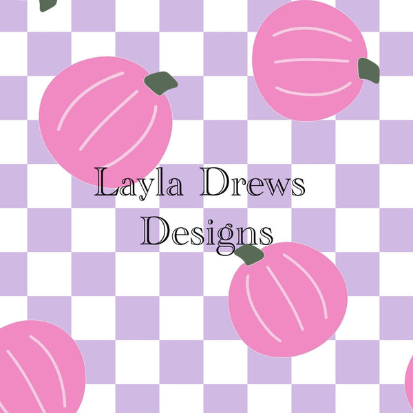 Layla Drew's Designs - Pink Purple Checkers