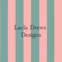 Layla Drew's Designs - Pink Snowflake Stripes