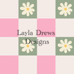 Layla Drew's Designs - Pink Green Checkers