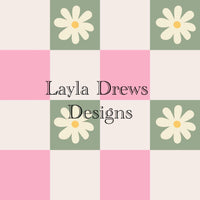 Layla Drew's Designs - Pink Green Checkers