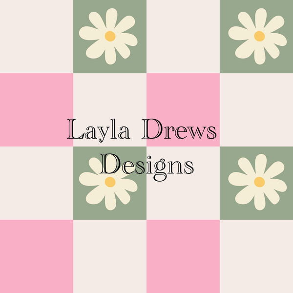 Layla Drew's Designs - Pink Green Checkers