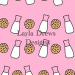 Layla Drew's Designs - Pink LV Milk Cookies