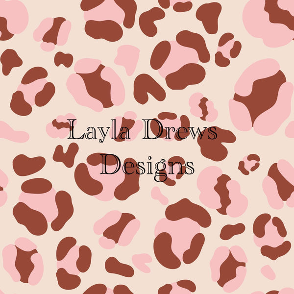 Layla Drew's Designs - Pink Brown Leopard