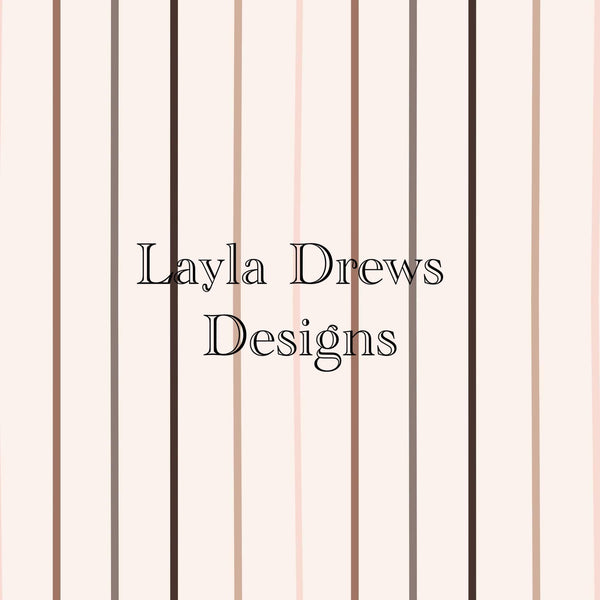 Layla Drew's Designs - Nude Thin Stripes