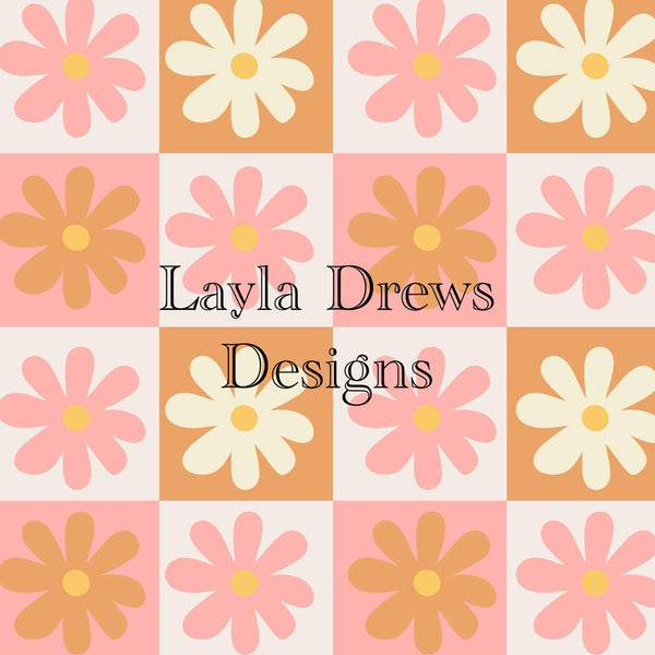 Layla Drew's Designs - Boho Flower Checks