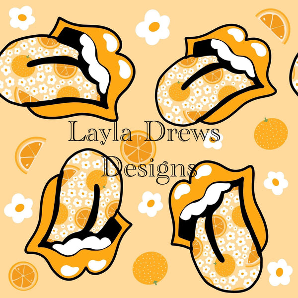 Layla Drew's Designs - Orange Fields Tongue