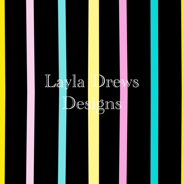 Layla Drew's Designs - Colorful Yin Yang Stripes