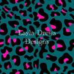 Layla Drew's Designs - HP Blue Leopard