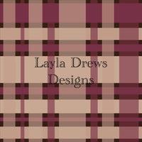 Layla Drew's Designs - Maroon Plaid