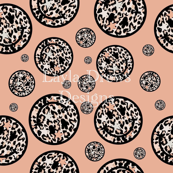 Layla Drew's Designs - Leopard Stars Smiley