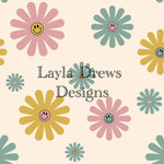 Layla Drew's Designs - Muted Spring Smiley Flowers