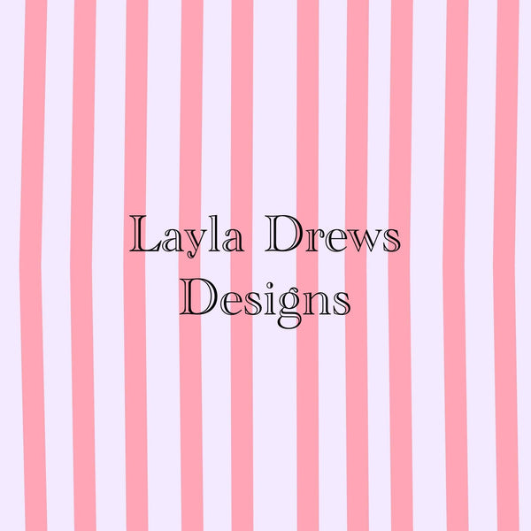 Layla Drew's Designs - Distressed Smiley Stripes