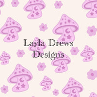 Layla Drew's Designs - Moon Stars Mushrooms