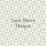 Layla Drew's Designs - Grey Floral Checkers