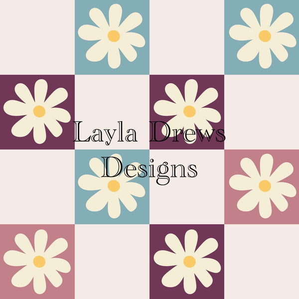 Layla Drew's Designs - Fall Checkers Floral