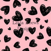 Layla Drew's Designs - Black Hearts