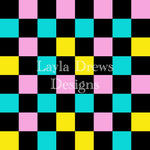 Layla Drew's Designs - Colorful Checkers 2