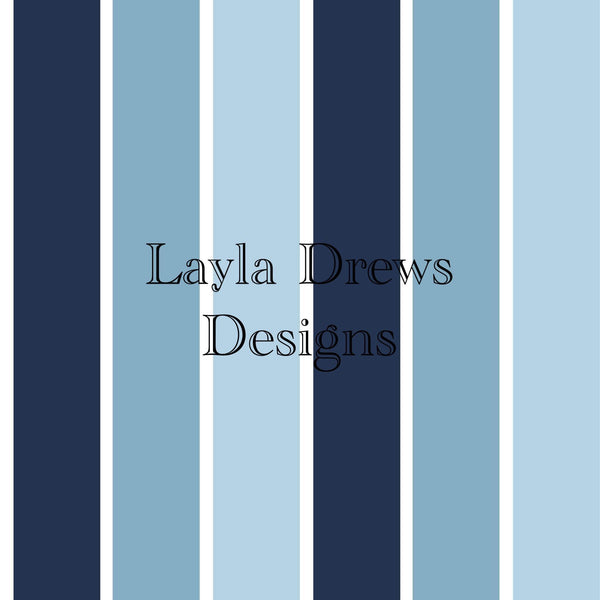 Layla Drew's Designs - Blues Stripes 2