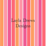 Layla Drew's Designs - Girly Pumpkin Stripes