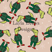 Layla Drew's Designs - Dino Christmas Pjs