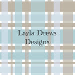 Layla Drew's Designs - Grey Blue Plaid 2