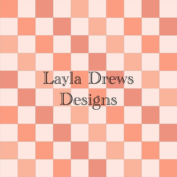 Layla Drew's Designs - Coral Checkers