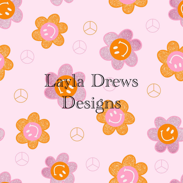 Layla Drew's Designs - Glitter Smiley Flowers