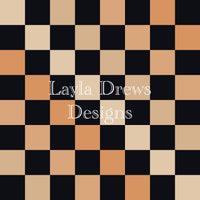 Layla Drew's Designs - Fall Black Checkers