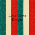 Layla Drew's Designs - Glitter Xmas Stripes