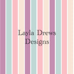 Layla Drew's Designs - Girly Pastel Stripes