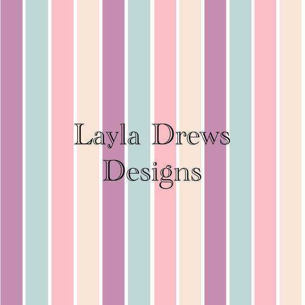 Layla Drew's Designs - Girly Pastel Stripes