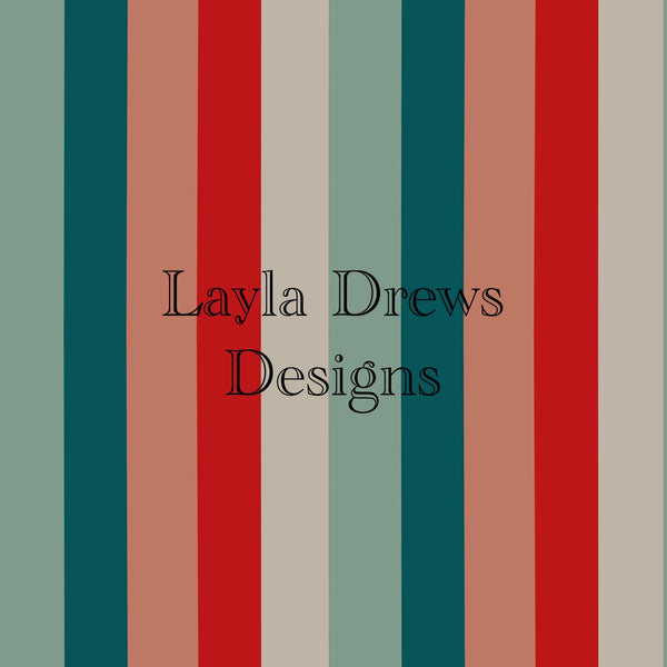 Layla Drew's Designs - Classic Christmas Stripes