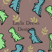 Layla Drew's Designs - Green Blue Dinos