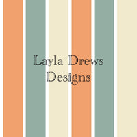 Layla Drew's Designs - Blue Tan Stripes 2