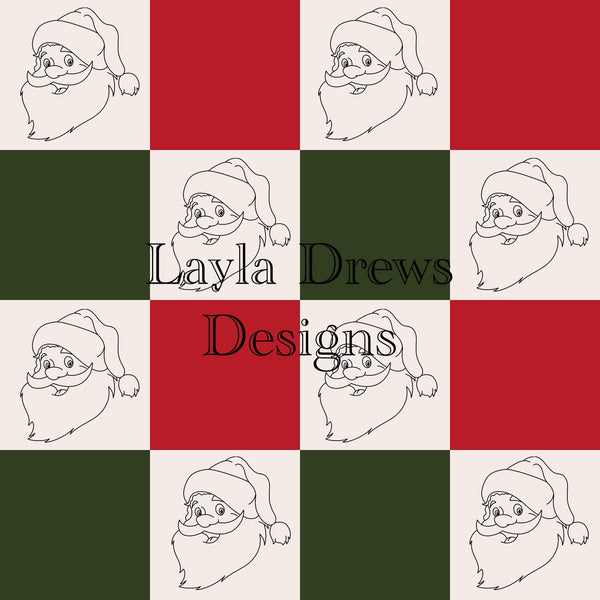 Layla Drew's Designs  - Santa Checkers