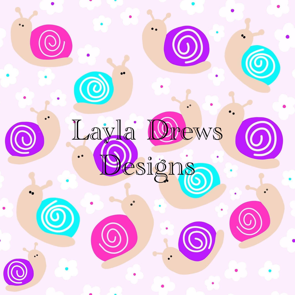 Layla Drew's Designs - Bright Snails – Brianna's Bow Supply Shoppe LLC