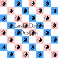 Layla Drew's Designs - Blue Pink Yin Yang