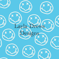 Layla Drew's Designs - Blue Wiggly Smiles